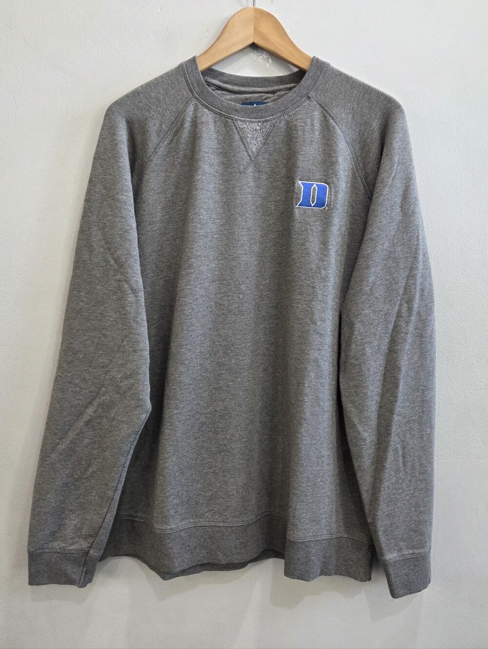 Johnnie-O Freeman Sweatshirt Duke University Blue Devil Gray Men's Size Large